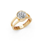 Load image into Gallery viewer, Aroha Round Solitaire Diamond Men Ring