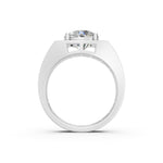 Load image into Gallery viewer, Aariel Round Solitaire Diamond Men Ring