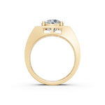 Load image into Gallery viewer, Aariel Round Solitaire Diamond Men Ring