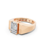 Load image into Gallery viewer, Anira Emerald Solitaire Diamond Men Ring