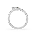 Load image into Gallery viewer, Aavya Emerald Solitaire Diamond Womens Ring