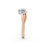 Load image into Gallery viewer, Aelina Oval Solitaire Diamond Womens Ring
