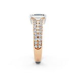 Load image into Gallery viewer, Afiya Emerald Solitaire Diamond Womens Ring