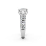 Load image into Gallery viewer, Afiya Emerald Solitaire Diamond Womens Ring