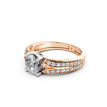 Load image into Gallery viewer, Alara Round Solitaire Diamond Womens Ring