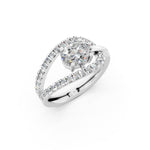 Load image into Gallery viewer, Amira Oval Solitaire Diamond Womens Ring
