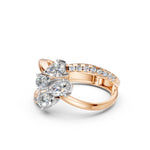 Load image into Gallery viewer, Aqira Pear Solitaire Diamond Womens Ring