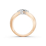 Load image into Gallery viewer, Aqira Pear Solitaire Diamond Womens Ring