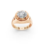 Load image into Gallery viewer, Ariaa Round Solitaire Diamond Men Ring