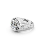Load image into Gallery viewer, Ariaa Round Solitaire Diamond Men Ring