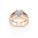 Load image into Gallery viewer, Arika Round Solitaire Diamond Men Ring