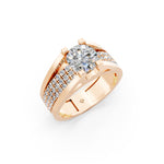 Load image into Gallery viewer, Arika Round Solitaire Diamond Men Ring