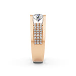 Load image into Gallery viewer, Arika Round Solitaire Diamond Men Ring