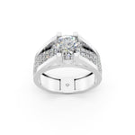 Load image into Gallery viewer, Arika Round Solitaire Diamond Men Ring