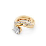 Load image into Gallery viewer, Ayria Pear Solitaire Diamond Womens Ring