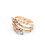 Load image into Gallery viewer, Baela Pear Solitaire Diamond Womens Ring