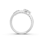 Load image into Gallery viewer, Baela Pear Solitaire Diamond Womens Ring