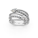 Load image into Gallery viewer, Baela Pear Solitaire Diamond Womens Ring