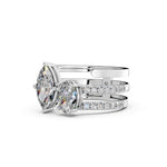 Load image into Gallery viewer, Asera Marquise Solitaire Diamond 3 Womens Ring