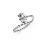 Load image into Gallery viewer, Avira Oval Solitaire Diamond Gap Womens Ring
