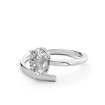 Load image into Gallery viewer, Avira Oval Solitaire Diamond Gap Womens Ring
