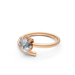 Load image into Gallery viewer, Ayana Round Solitaire Diamond Gap Womens Ring