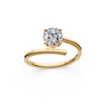 Load image into Gallery viewer, Ayana Round Solitaire Diamond Gap Womens Ring