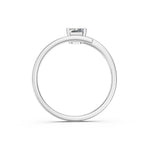 Load image into Gallery viewer, Aylin Emerald Solitaire Diamond Gap Womens Ring
