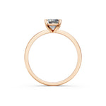 Load image into Gallery viewer, Faria Emerald Solitaire Diamond Womens Ring