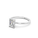 Load image into Gallery viewer, Faria Emerald Solitaire Diamond Womens Ring