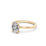 Load image into Gallery viewer, Faiza Oval Solitaire Diamond Womens Ring