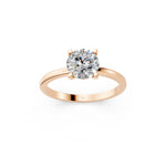 Load image into Gallery viewer, Evara Round Solitaire Diamond Womens Ring
