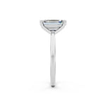 Load image into Gallery viewer, Eshia Emerald Solitaire Diamond Womens Ring