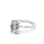 Load image into Gallery viewer, Esha Oval Solitaire Diamond Womens Ring