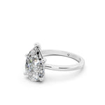 Load image into Gallery viewer, Erina Pear Solitaire Diamond Womens Ring