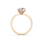 Load image into Gallery viewer, Eraza Round Solitaire Diamond Womens Ring