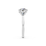 Load image into Gallery viewer, Eraza Round Solitaire Diamond Womens Ring
