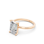 Load image into Gallery viewer, Enira Emerald Solitaire Diamond Womens Ring