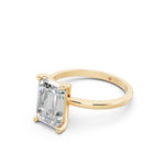Load image into Gallery viewer, Enira Emerald Solitaire Diamond Womens Ring