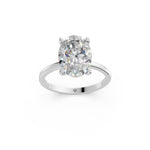 Load image into Gallery viewer, Enaya Oval Solitaire Diamond Womens Ring