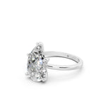 Load image into Gallery viewer, Emira Pear Solitaire Diamond Womens Ring