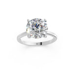 Load image into Gallery viewer, Emara Round Solitaire Diamond Womens Ring