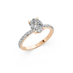 Load image into Gallery viewer, Elora Oval Solitaire Diamond Womens Ring