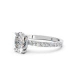 Load image into Gallery viewer, Elora Oval Solitaire Diamond Womens Ring