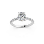 Load image into Gallery viewer, Elora Oval Solitaire Diamond Womens Ring