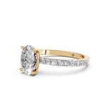 Load image into Gallery viewer, Elora Oval Solitaire Diamond Womens Ring