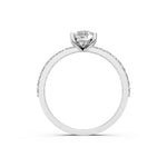 Load image into Gallery viewer, Elira Pear Solitaire Diamond Womens Ring