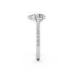 Load image into Gallery viewer, Elira Pear Solitaire Diamond Womens Ring