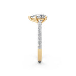 Load image into Gallery viewer, Elira Pear Solitaire Diamond Womens Ring
