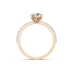Load image into Gallery viewer, Elina Round Solitaire Diamond Womens Ring